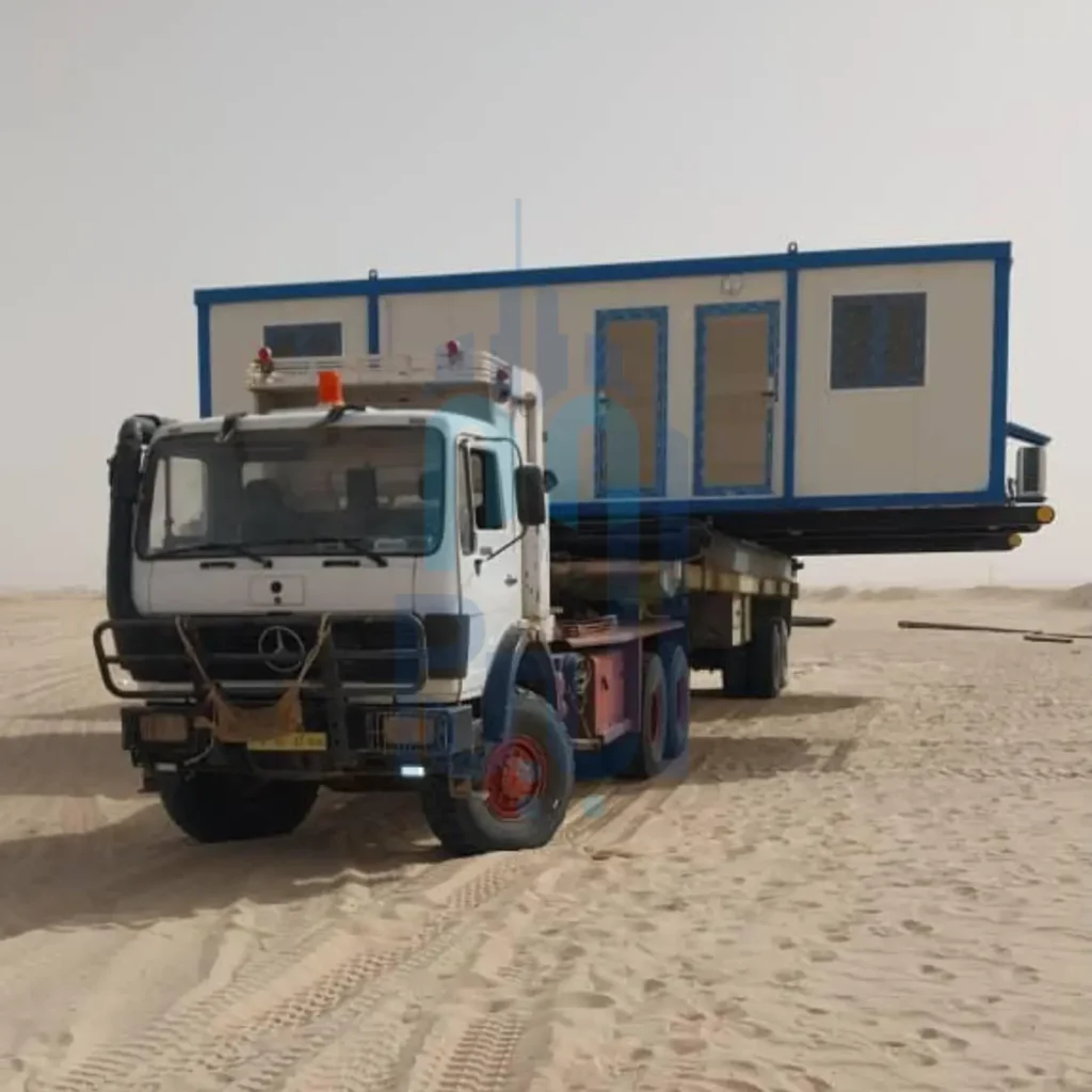 حفارة نفطية, مباني جاهزة, ليبيا, تريلات, سكن عمال