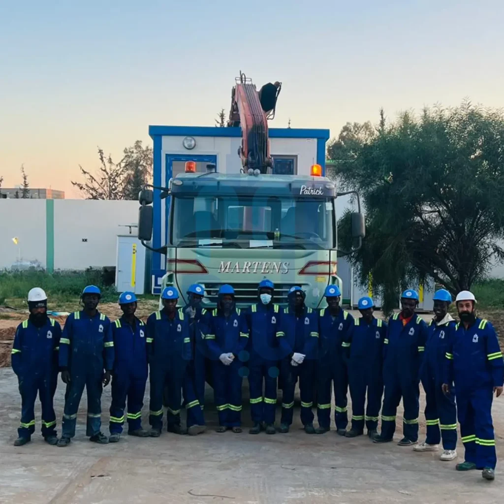 حفارة نفطية, مباني جاهزة, ليبيا, تريلات, سكن عمال